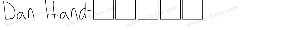 Dan Hand字体转换